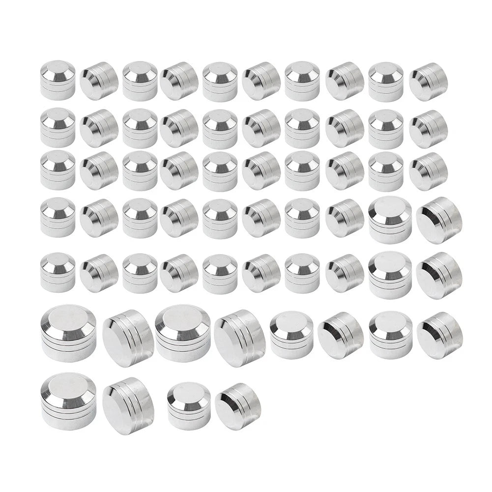2X Engine Bolt Caps Chrome Kit for Harley Touring Road King Street Glide (2017–2024)