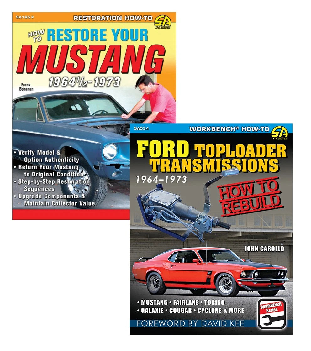 2 Book Set: How to Restore Toploader Transmissions for Mustang (1964–1973)