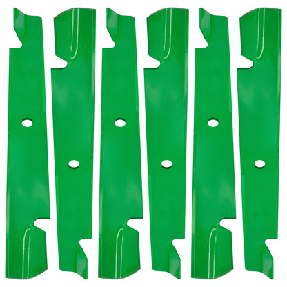High Lift Blade Deck Notched for Exmark 72 Inch Deck (24 1/2 Inch)