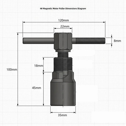 Motorcycle Magnetic Puller for Stator and Flywheel Extraction (2010–2023)