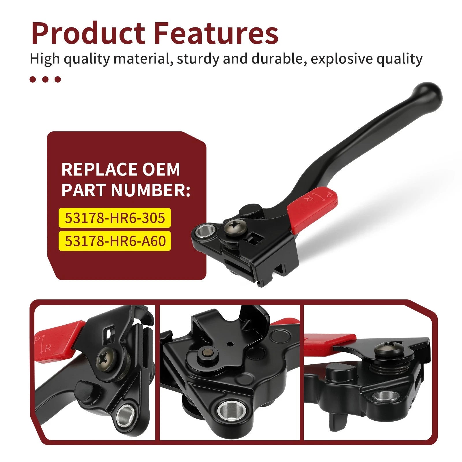 Left Hand Rear Parking Brake Lever for Honda Foreman Rubicon 500 (2015–2019)