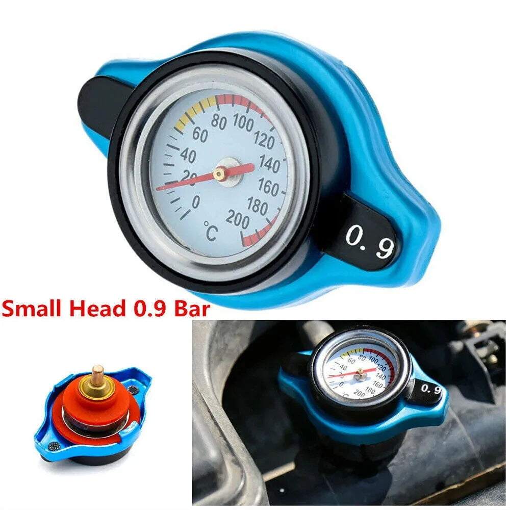 0.9 Bar Radiator Cap with Water Temp Gauge for Car