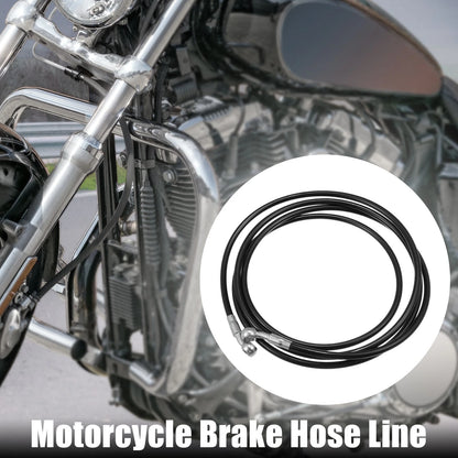 Hydraulic Brake Hose Oil Line for Motorcycle Bike 250cm (Black) (Set)