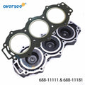 Cylinder Head & Cover Gasket for Yamaha 2T 85-90HP (688-11111, 688-11191-00-1S)