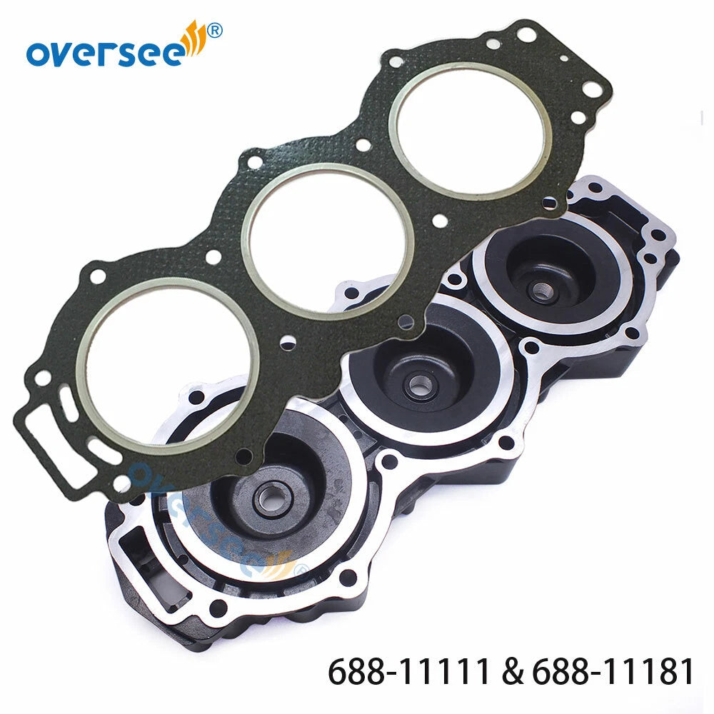 Cylinder Head & Cover Gasket for Yamaha 2T 85-90HP (688-11111, 688-11191-00-1S)