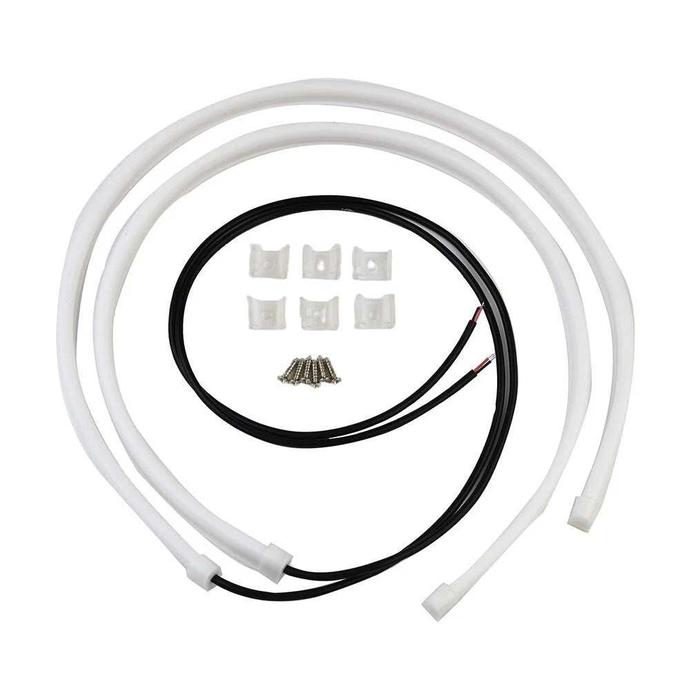2X 60cm White LED Strip Light for Car (Universal)