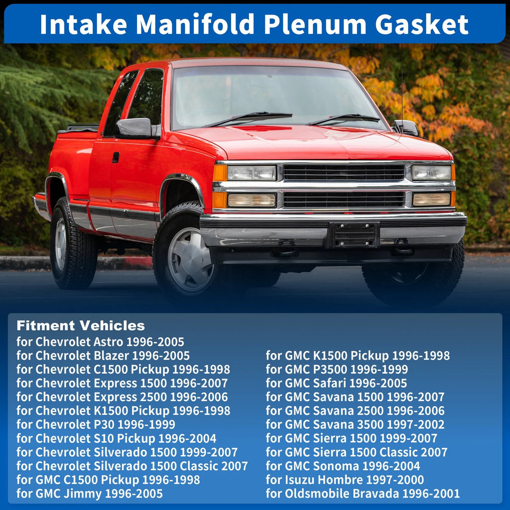 Intake Manifold Plenum Gasket Replacement for Chevrolet Astro C1500 (1985–2005)