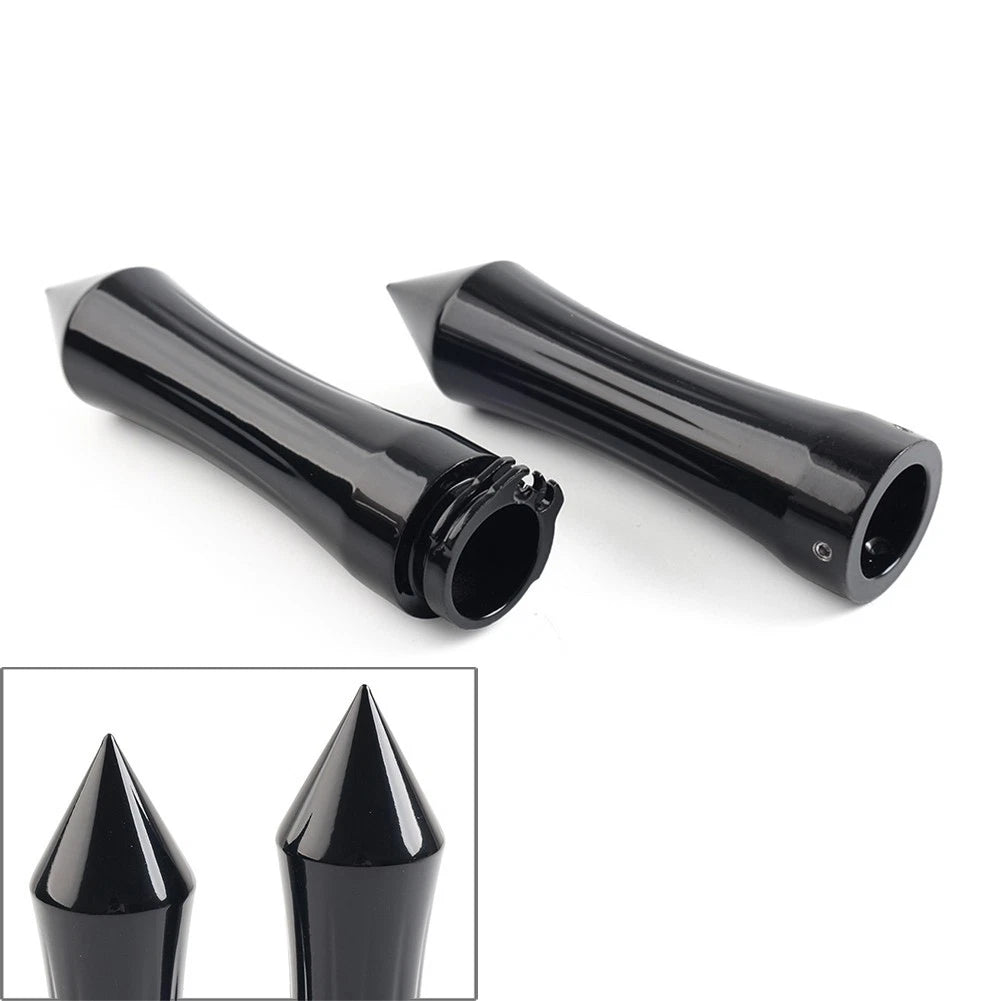 1" Motorcycle Spike Handlebar Hand Grips With Throttle For Harley For Kawasaki