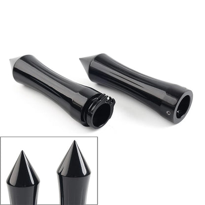 1" Motorcycle Spike Handlebar Hand Grips With Throttle For Harley For Kawasaki