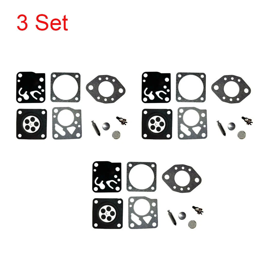 Set of 3 Carburetor Repair Kits for Stihl 020, 20AV, 020S, 024 (RK-13HU, RK-14HU)
