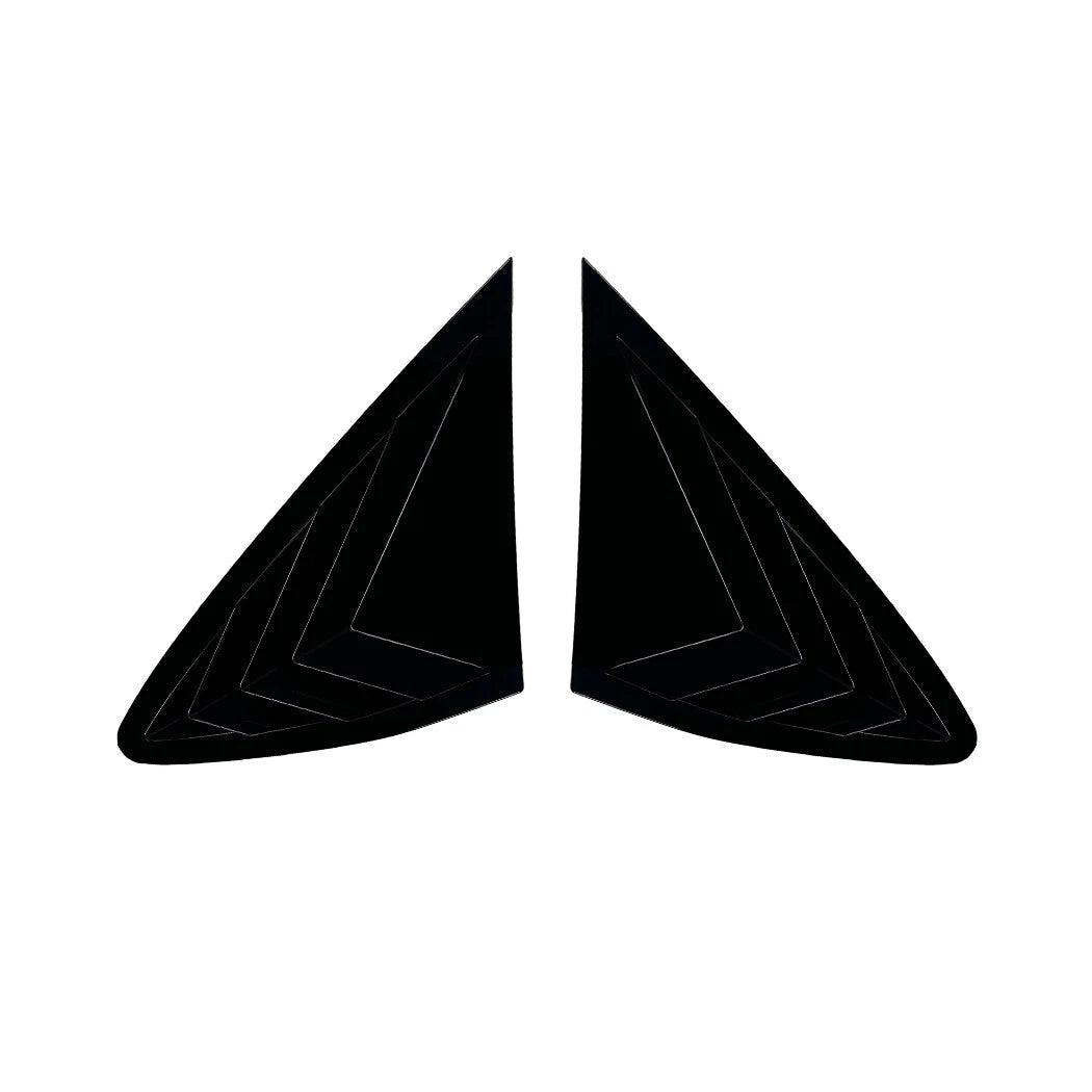 Black Rear Side Window Louver Trim for Benz GLC-Class Coupe (2016–2022)