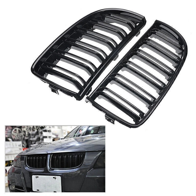 Upper Bumper Grill Mesh Grille for BMW E90 E91 (2005–2008) 51137120008 51137120007
