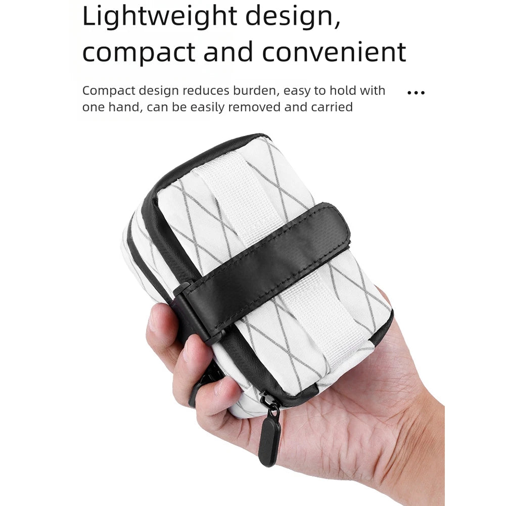 Dualuse Portable Bike Saddle Bag with Bottle Strap - Waterproof Design