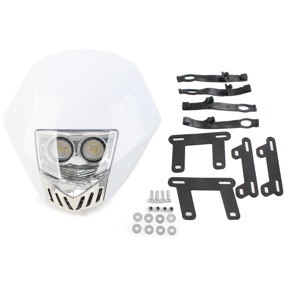 2X 6W LED Bulbs for Universal Modified Headlight (Dirt Pit Bike)