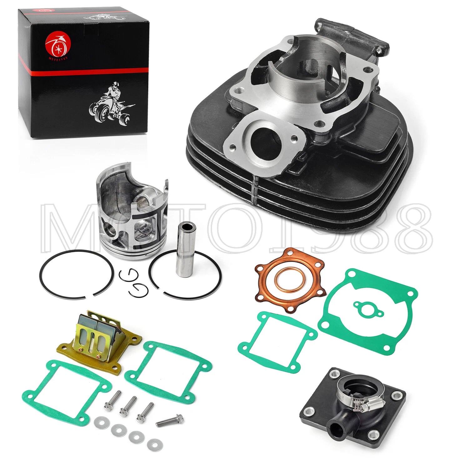 Top End Kit Set for Yamaha Blaster YFS200 (200–200) - Cylinder Carb Boot Piston Gasket