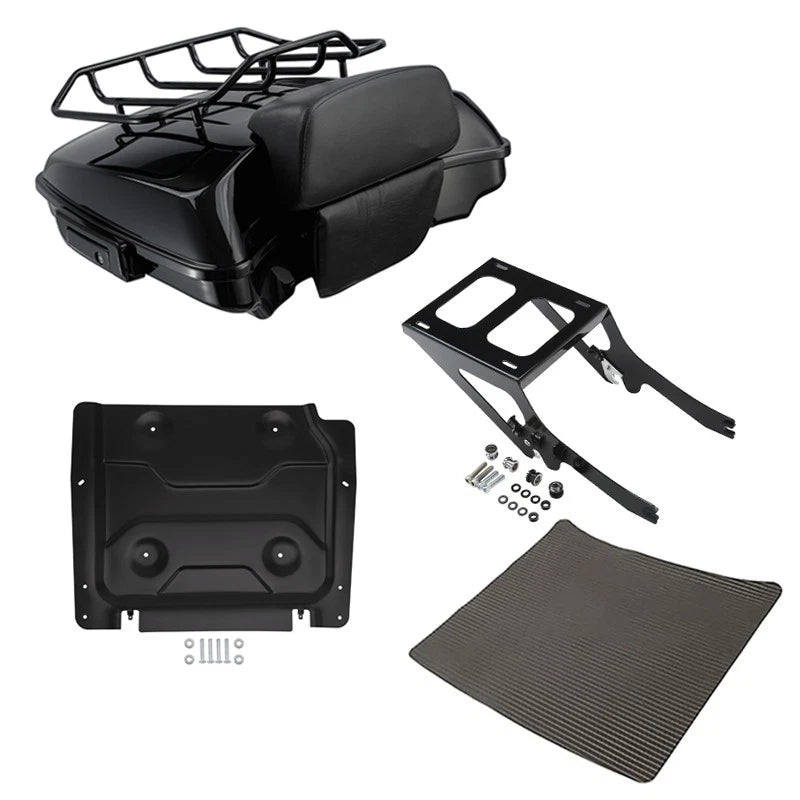 Trunk Backrest Pad Mount Rack Plate for Harley Heritage Classic (2018–2026)