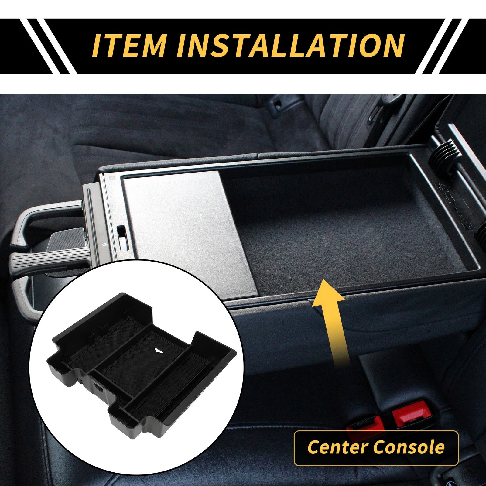 Center Console Organizer Tray Replacement for Chevy Silverado GMC Sierra 2500 (2011–2019)