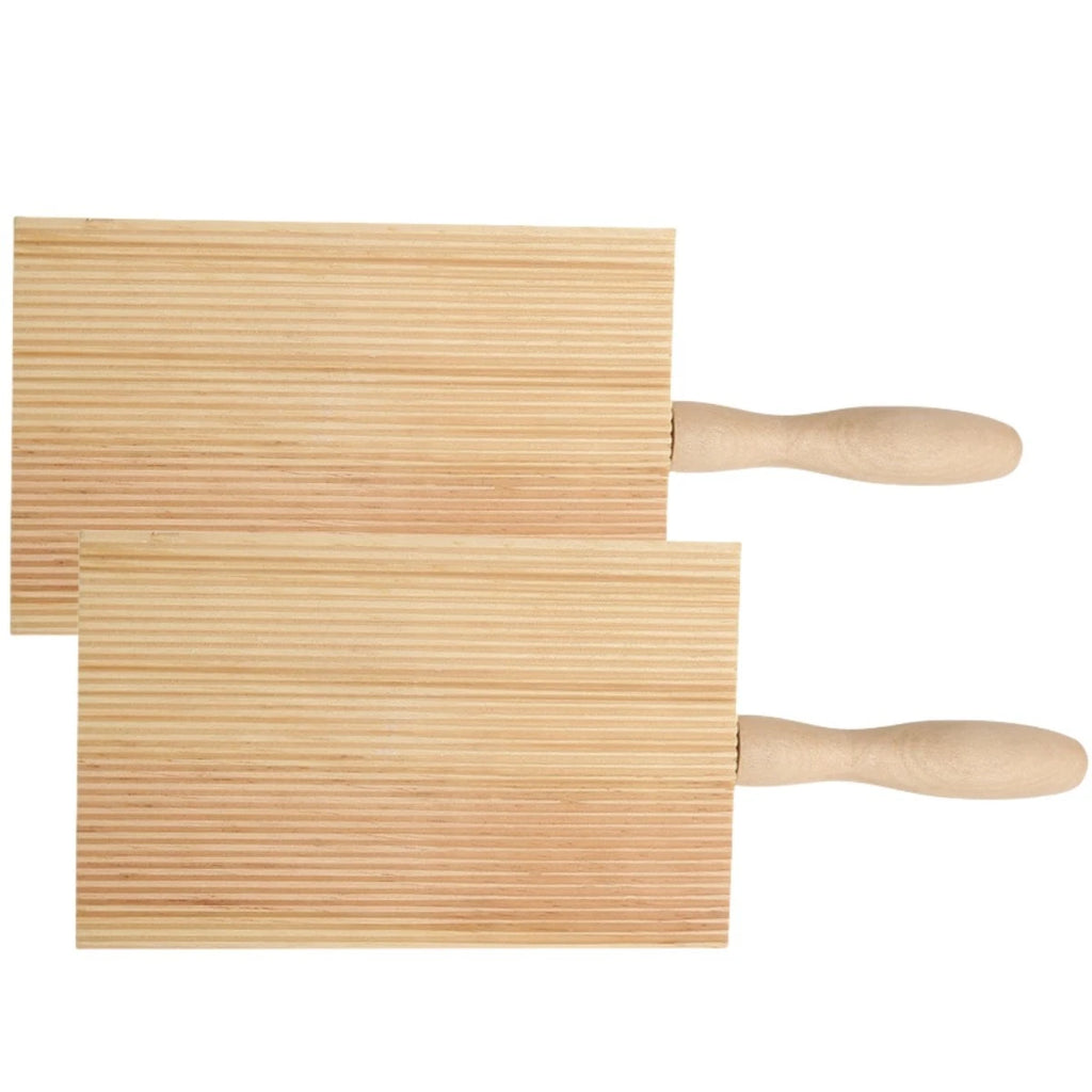 2 Wooden Gnocchi Boards for Home Cooking