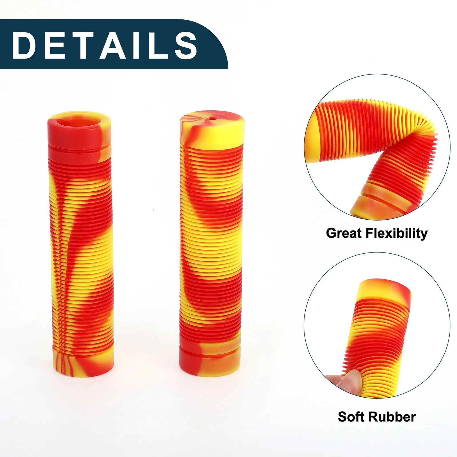 Bike Handlebar Grip Covers 125mm Soft End Grips Protector for MTB Pair