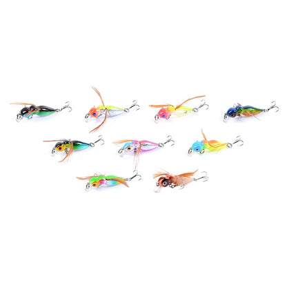 9PCS Minnow Baits 3.4g/4.5cm Ant Insect Bionic Lures