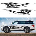 Flame Graphics Car Body Side Stickers for