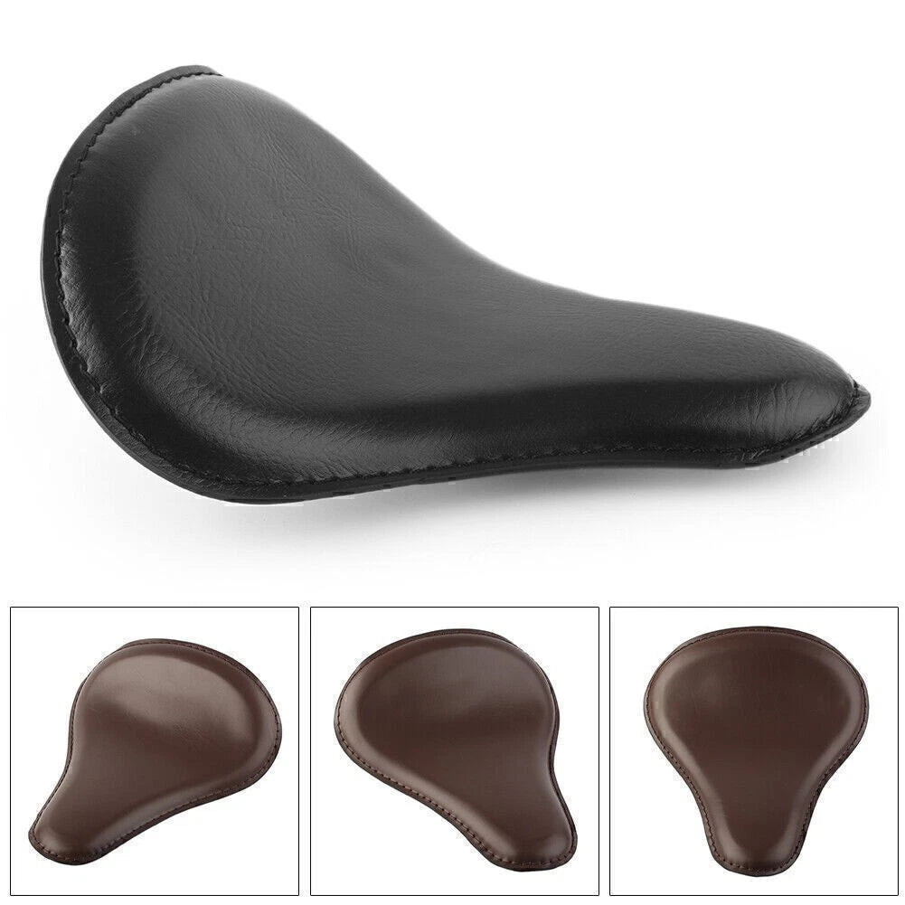 Large Leather Seat for Harley Bobber Chopper (Fits 13 1/2"x12")