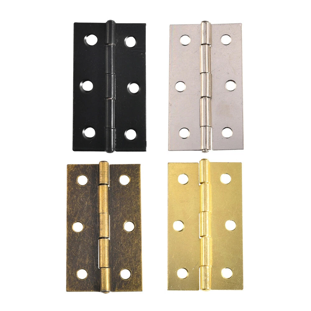 4pcs Mini Flat Hinge For Jewelry Chest Small Craft Door Box Accessories 6036mm