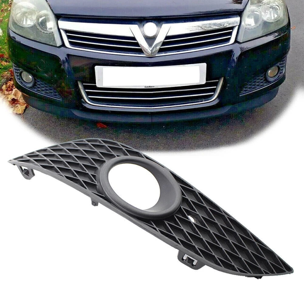 Left Front Bumper Lower Grille Fog Light Hole for Vauxhall Astra H (2007–2012)