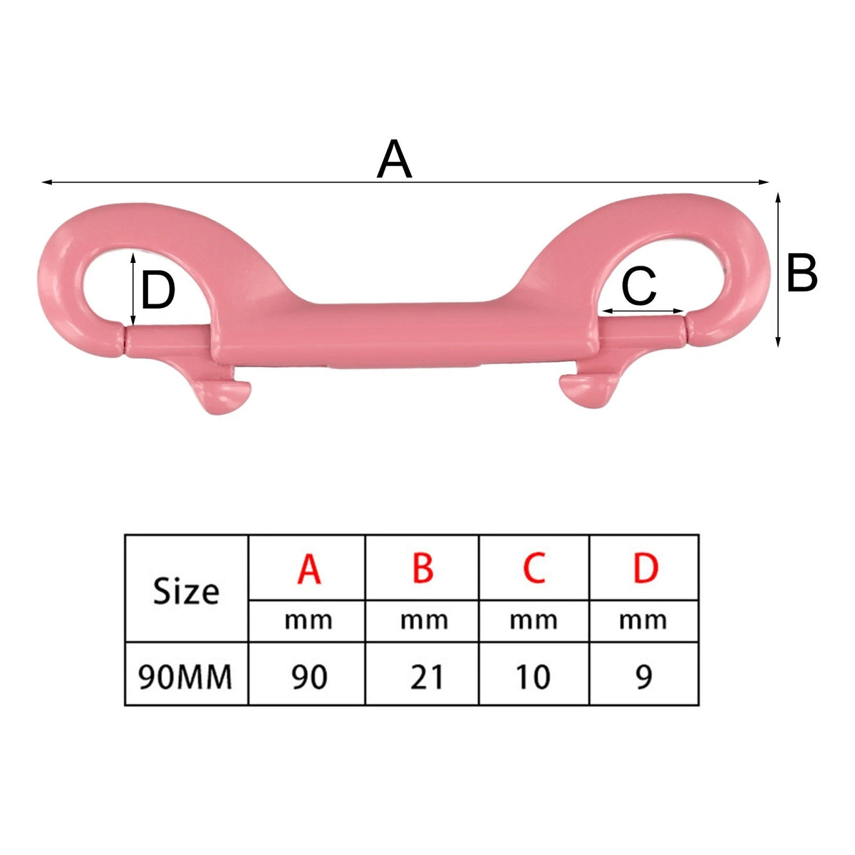 90mm Stainless Steel Double Ended Clip for Scuba Accessories