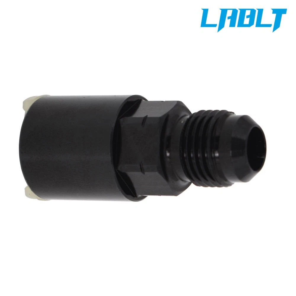6AN Black Fuel Adapter Fitting for GM Quick Connect LS (with Clip)