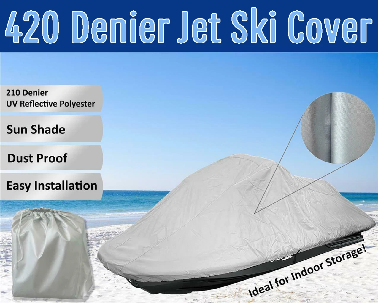 Jet Ski Cover for Sea Doo RXT (2006–2007) PWC Storage