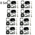 Set of 8 Carburetor Gasket Repair Kit for Poulan PP330 PP335 (ZAMA RB-168 C1M-W44)