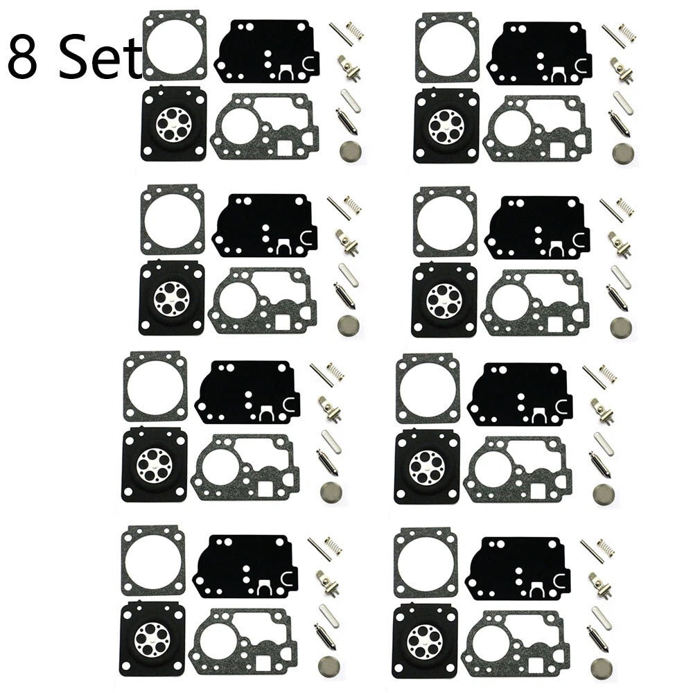 Set of 8 Carburetor Gasket Repair Kit for Poulan PP330 PP335 (ZAMA RB-168 C1M-W44)