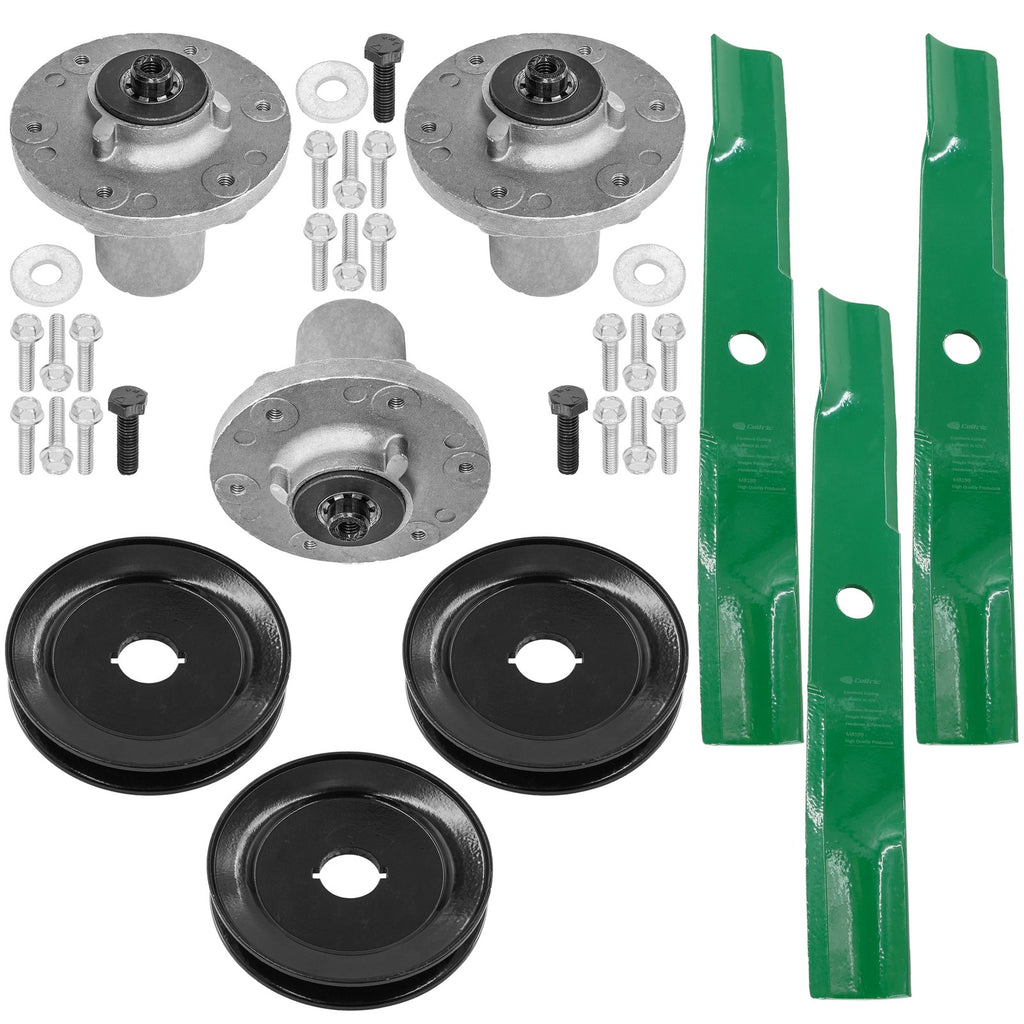 Deck Spindle Assembly with Pulley and Blade for Simplicity SZT250 (2000–2002)