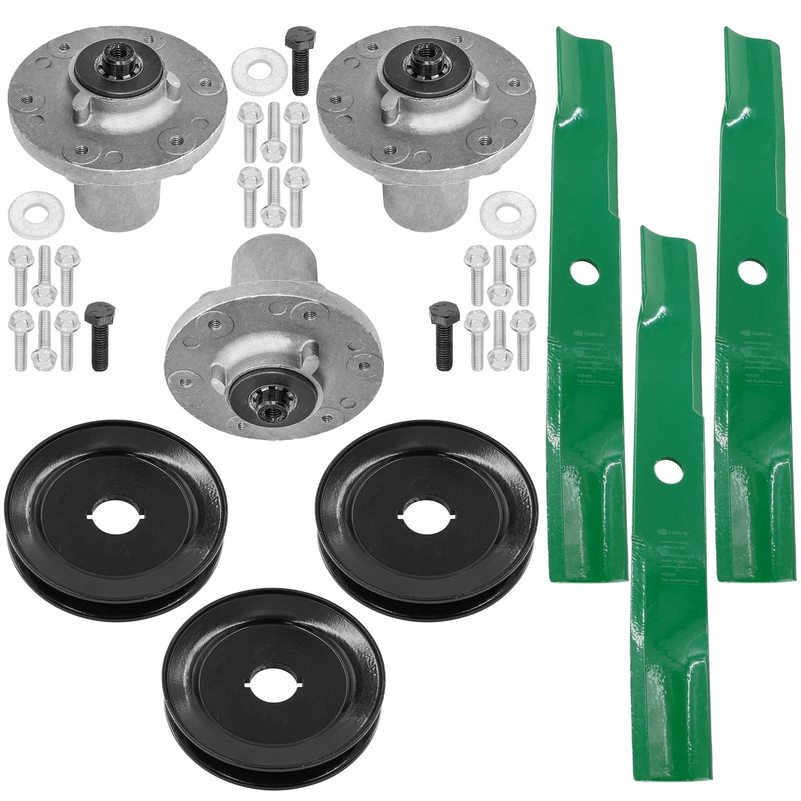 Deck Spindle Assembly with Pulley and Blade for Simplicity SZT250 (2000–2002)
