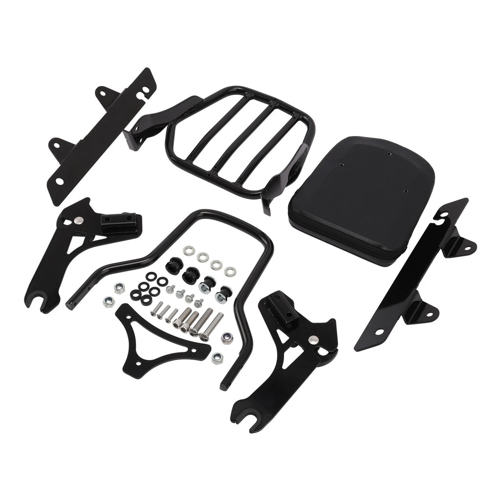 Sissy Bar Backrest Luggage Rack for Harley Dyna Low Rider (2006–2009, 2014–2017)