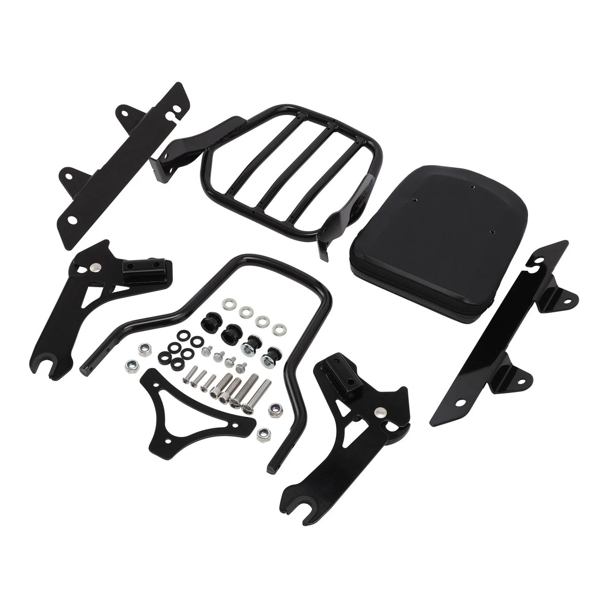 Sissy Bar Backrest Luggage Rack for Harley Dyna Low Rider (2006–2009, 2014–2017)