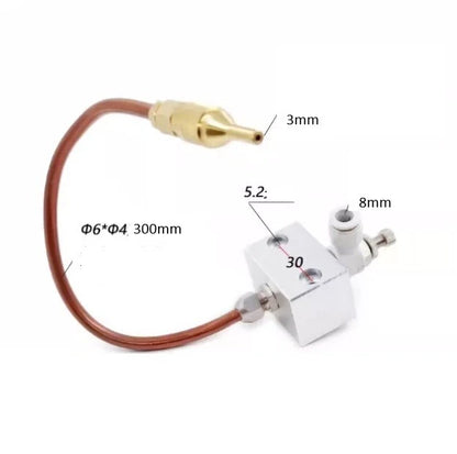 CNC Machine Tool Cooling Spray Nozzle for Adjustable Flow Valve (8mm Hose)