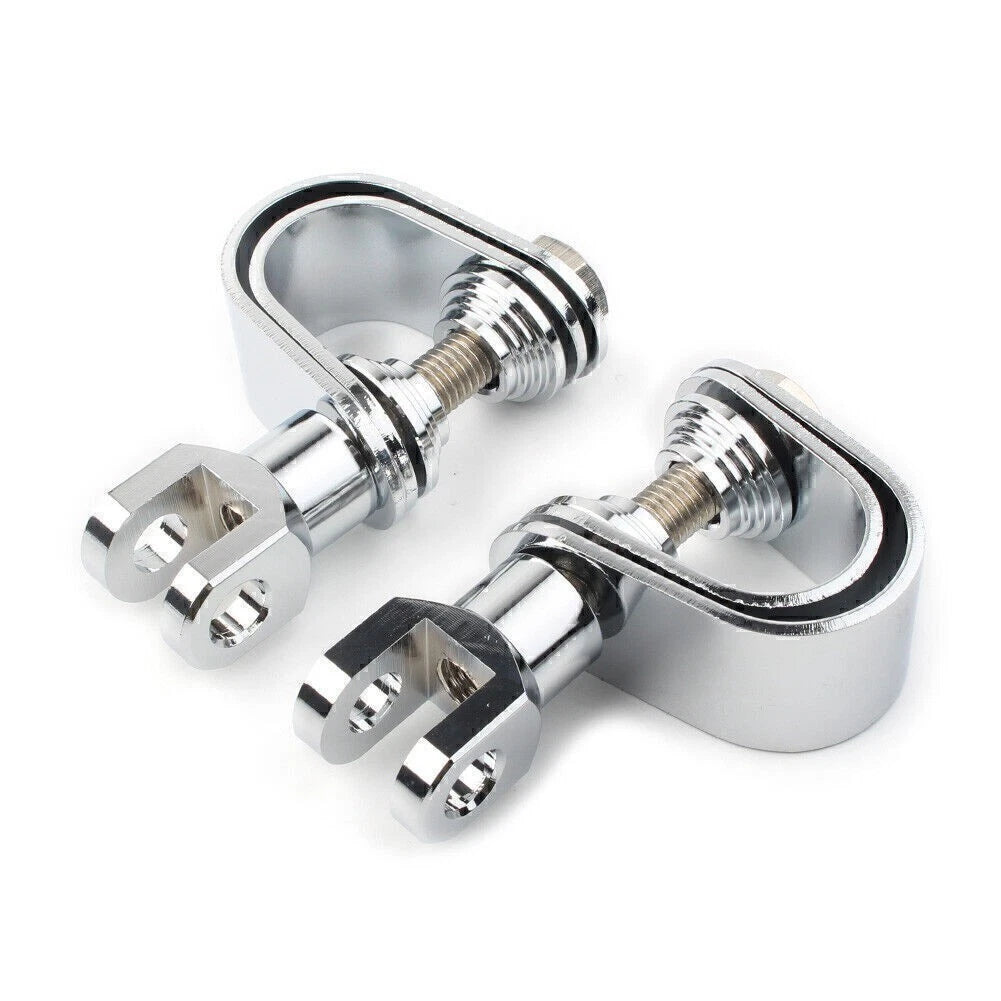 25mm & 32mm Motorcycle Highway Engine Crash Bar Mount Foot Peg Clamp Kit Chrome