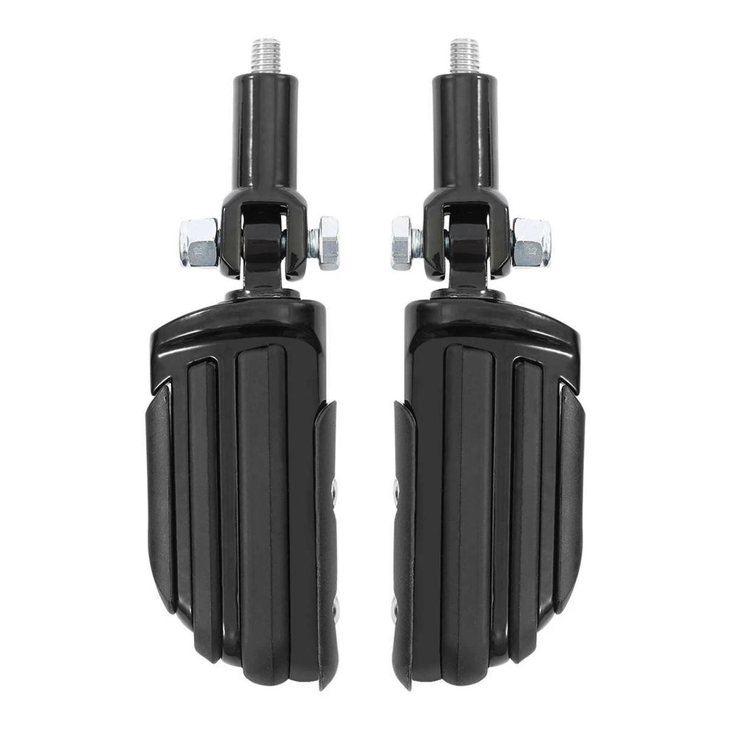 Black Passenger Footpeg Footrest Support Mount for Harley Softail (2000–2006)