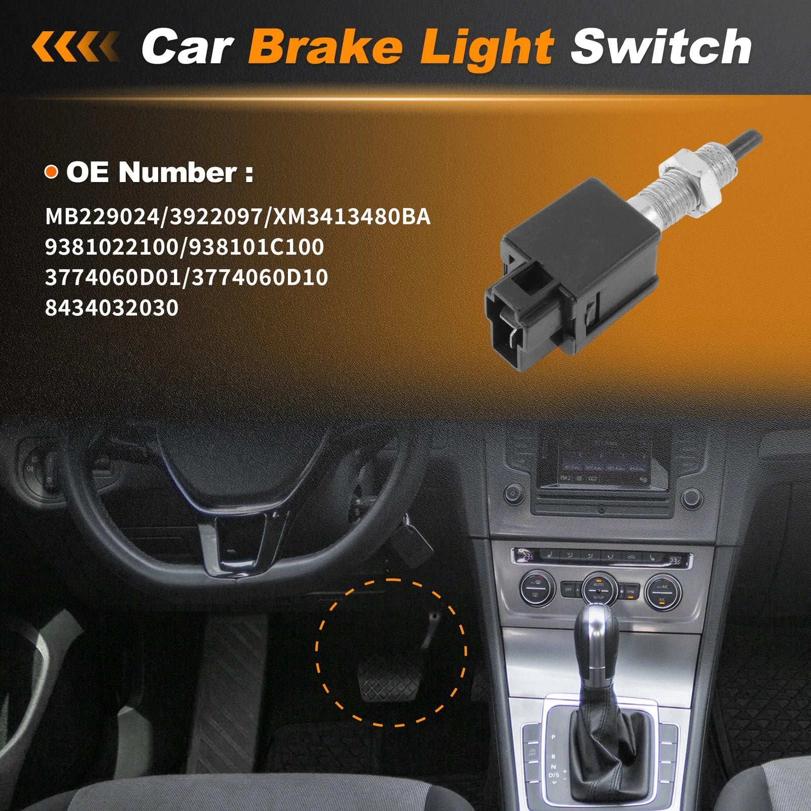 Brake Light Switch Replacement for Chrysler Sebring (1995–1999)