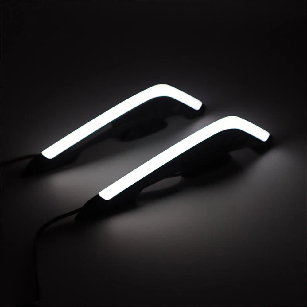 2Pc Front Side Aerodynamic Spoilers for Motorcycle (LED)