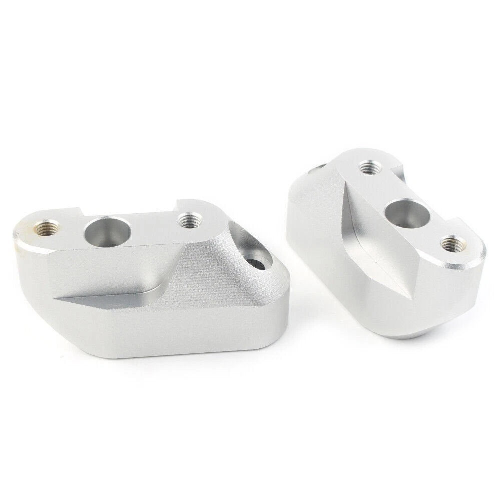 Handlebar Mounts Clamps Risers for BMW R1200RS (2014–2018) Silver