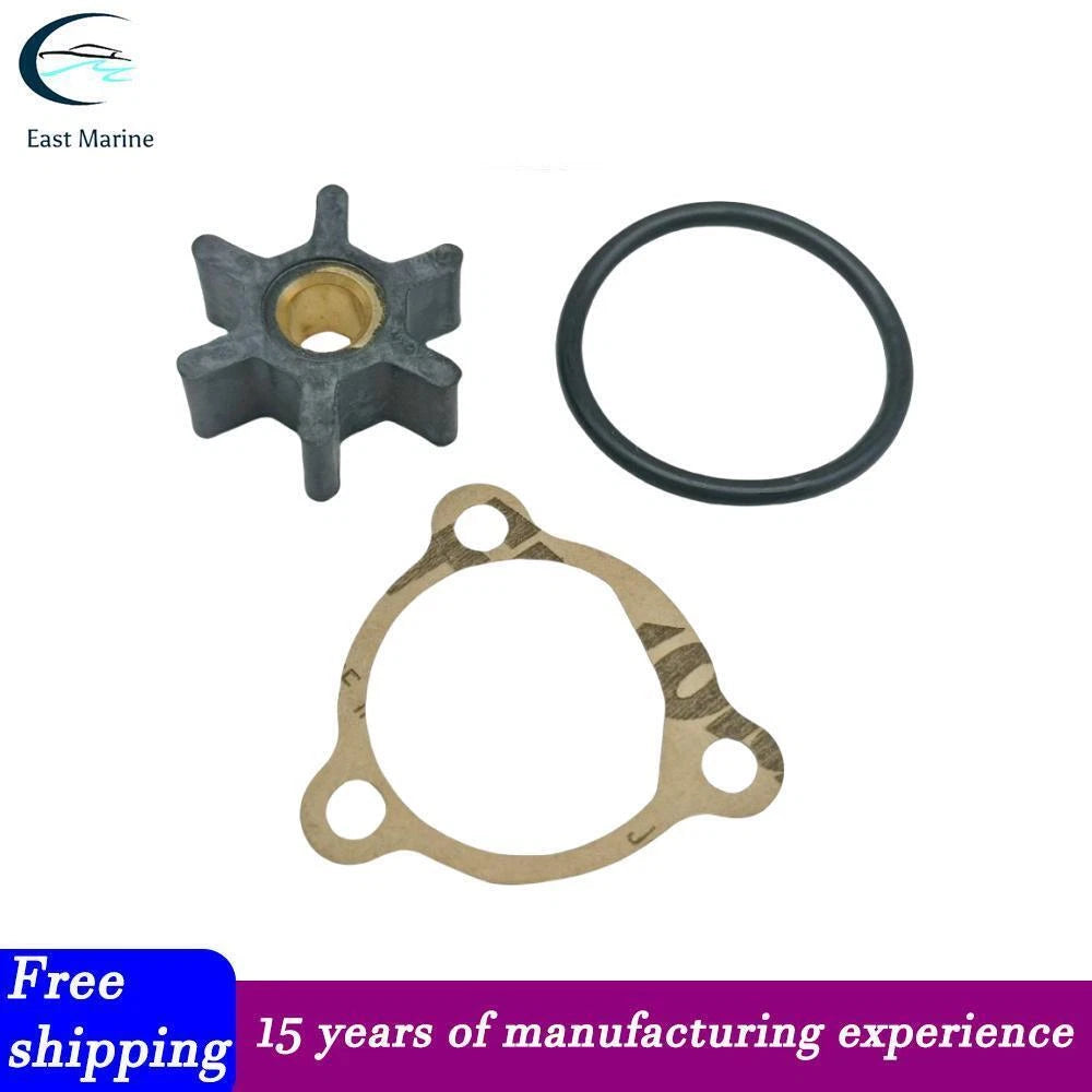 Impeller for Yanmar 1GM 1GM10 (Rplcs 128176-42071, 128170-42070, Jabsco 1411-0001)