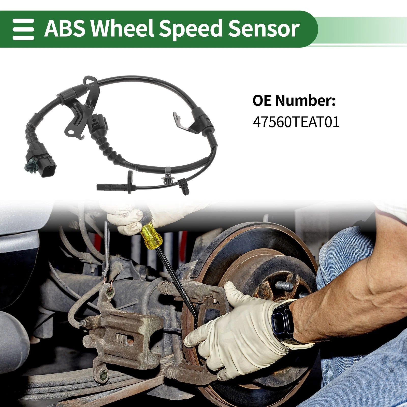 ABS Wheel Speed Sensor Replacement for Honda Civic (2016–2021) Rear Left