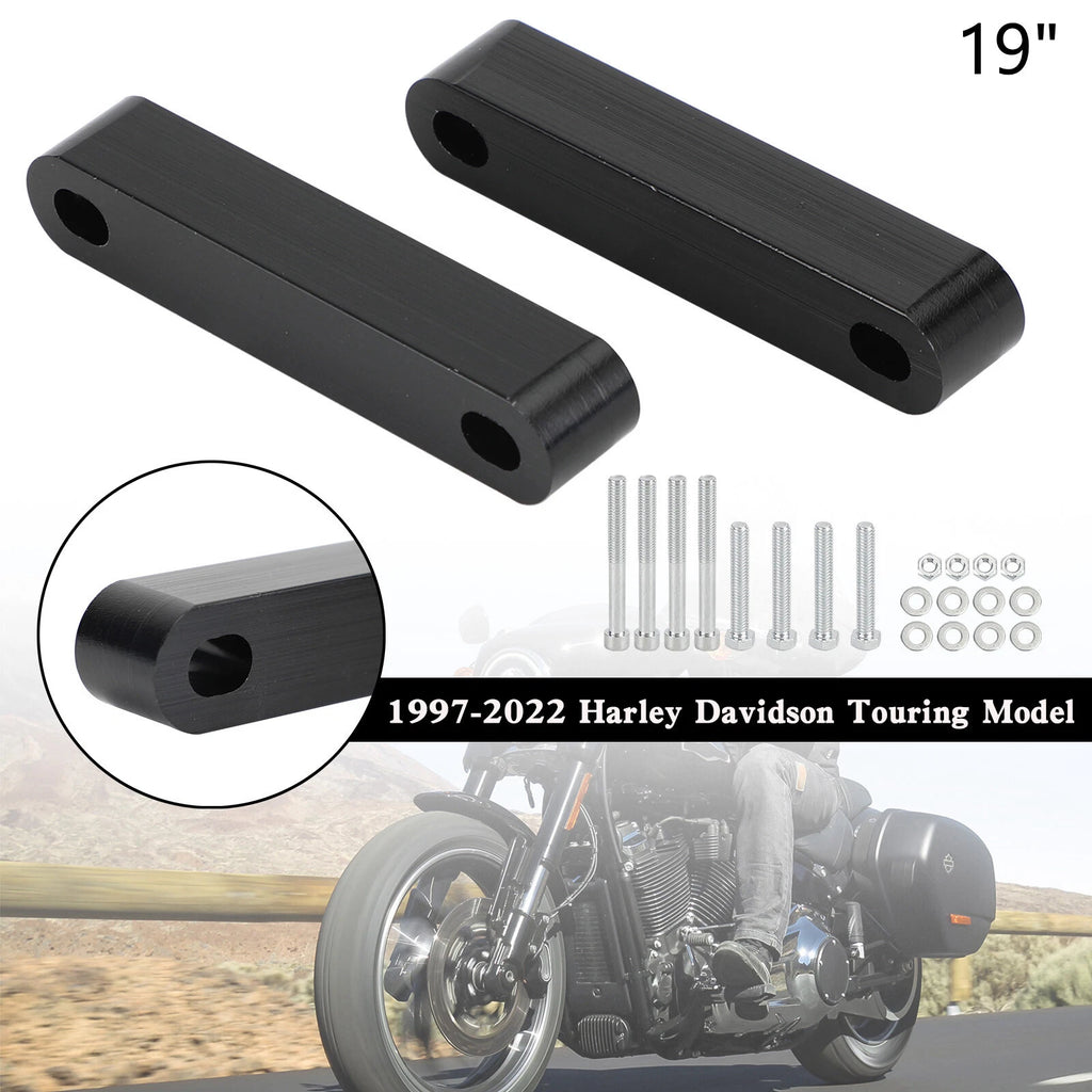 19" Front Fender Spacers for Harley Touring Electra Street Glide (1997–2022) T9