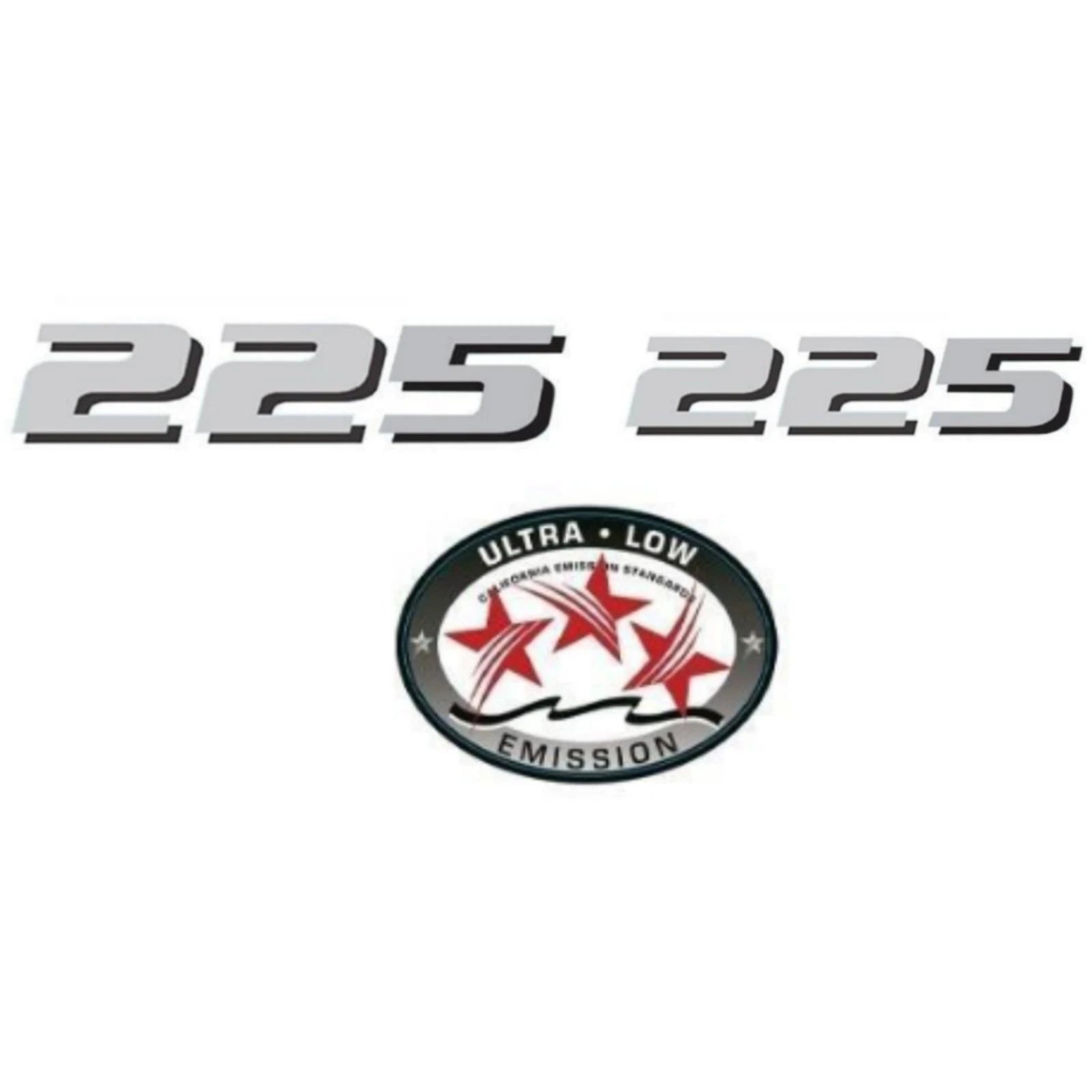 225 HP Horsepower Decal Sticker for Yamaha Outboard Engine Cover (4 Stroke)