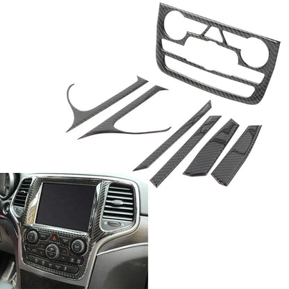 Central Control GPS Navigation Cover Trim for Jeep Grand Cherokee (2014–2018)