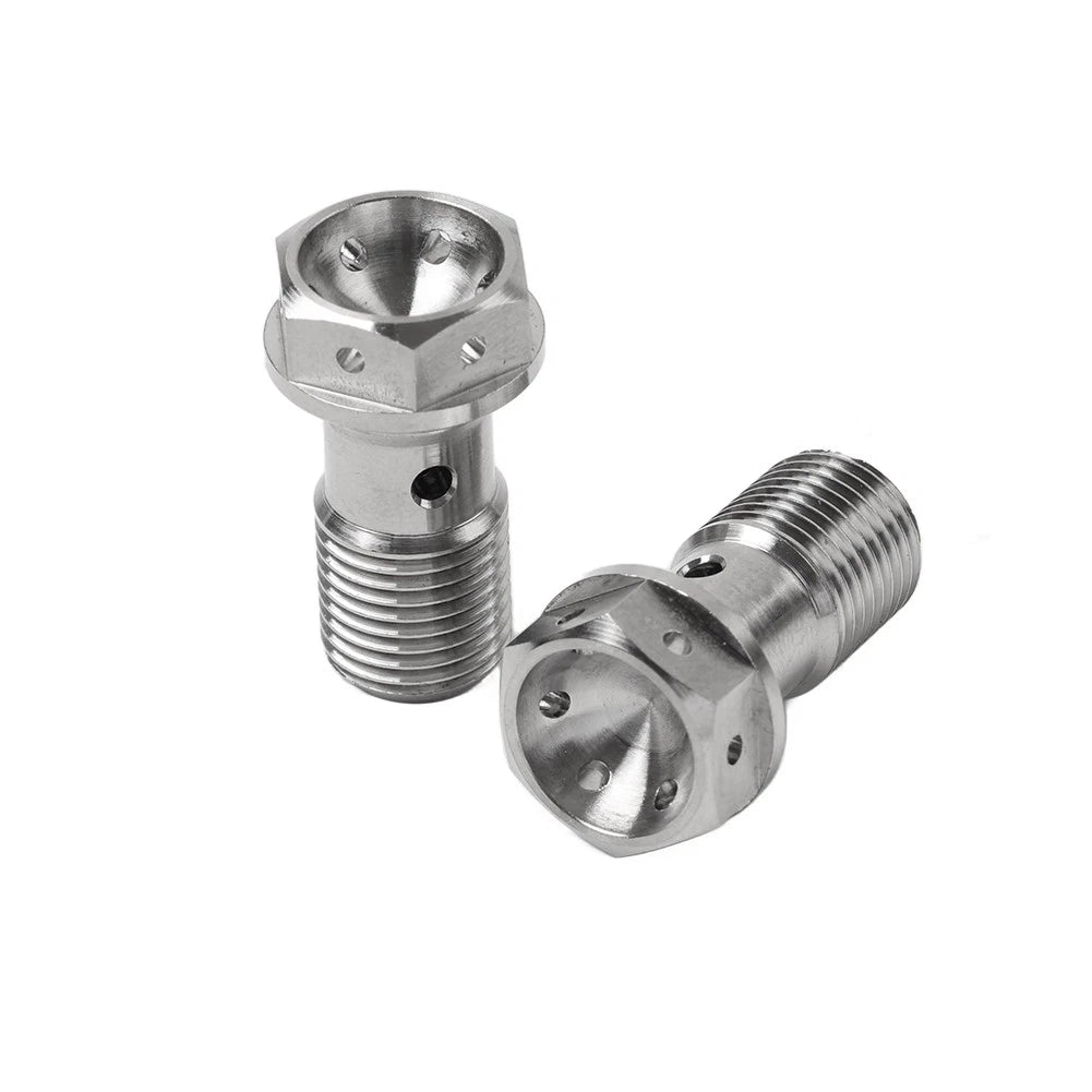 2pcs Banjo Bolt M10 1.0mm for Motorcycle Brake Dual Line