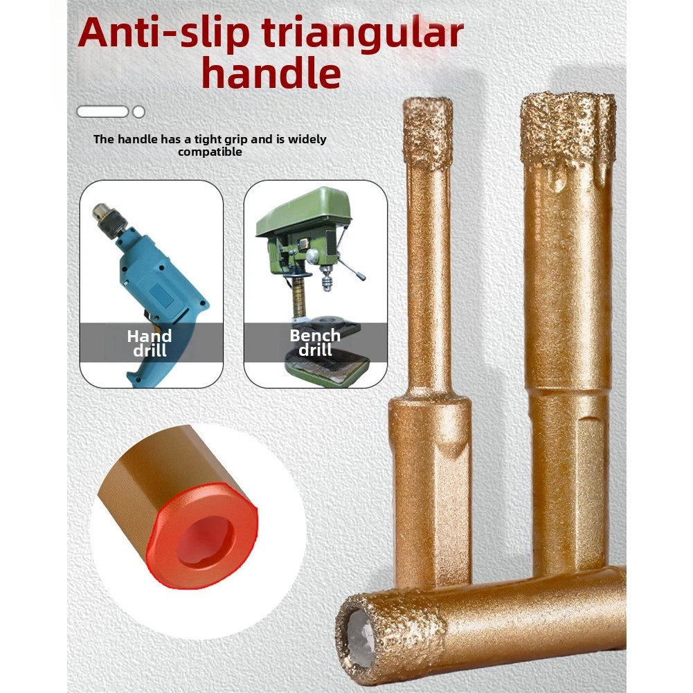 4 Piece Diamond Drill Bit Set for Hard Tiles Granite Concrete